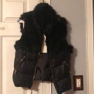 Juicy couture fur/puff vest